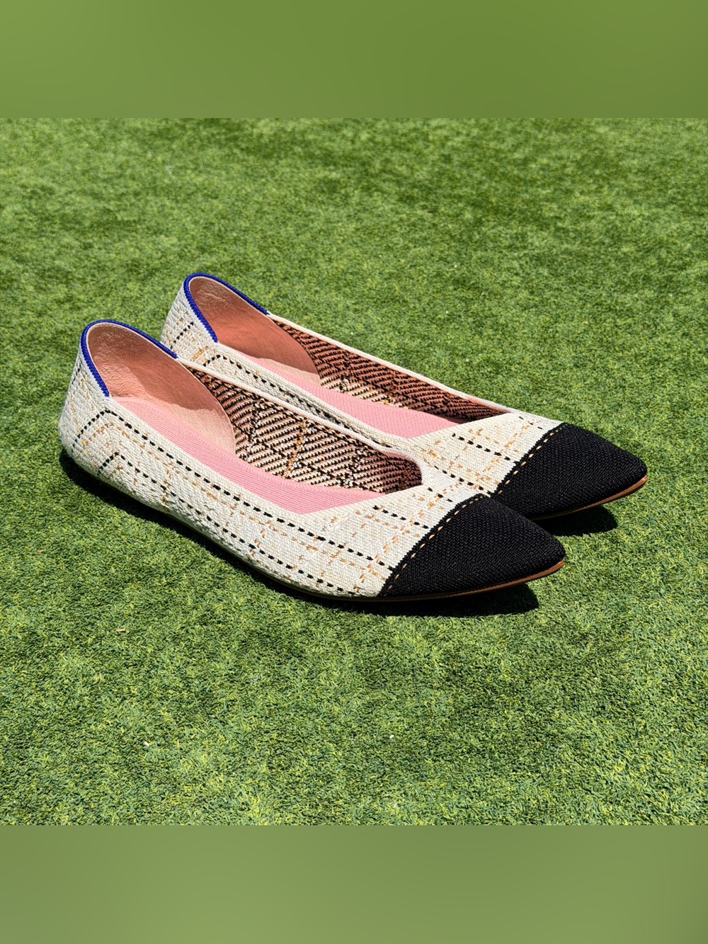 Rothy’s The Point In Moonlight Tweed Women's Size 12 Slip On Knit Flats